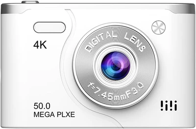 מצלמה דיגיטלית קומפקטית 4K / 1080P עם עדשה כפולה ומסך 2.4 אינץ'