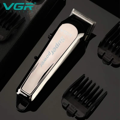 מכונת תספורת ועיצוב זקן מקצועית נטענת VGR V-060 סדרת Superpower