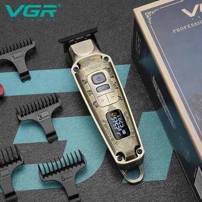 מכונת תספורת ופינישים (טרימר) מקצועית VGR V-901 בעיצוב וינטג' יוקרתי