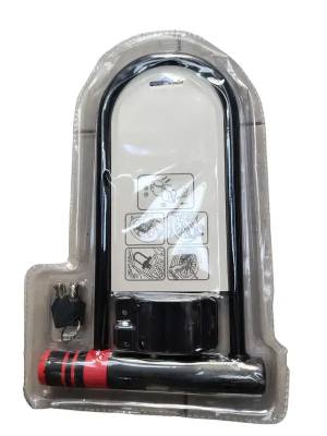מנעול U מקצועי לנעילת אופניים ואופנועים – BEST LOCKS