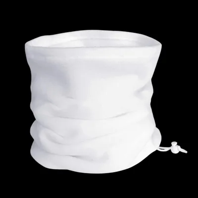 חם־צוואר עבה דו־שכבתי לבן – מתאים להדפסה | מחמם ונוח | ONE SIZE