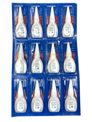 מארז 12 יחידות דבק 3 שניות LIUGOOD – עוצמת הדבקה מהירה וחזקה במיוחד