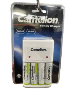 מטען סוללות Camelion מקצועי + 4 סוללות AA נטענות 2700mAh