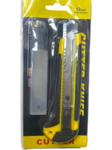 סט סכין יפני מקצועי וחדו (18 מ"מ) + מארז 5 להבים להחלפה