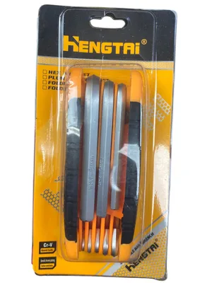 סט מפתחות אלן מתקפל מקצועי – פלדת Chrome Vanadium