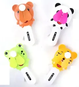 מאוורר ידני לילדים ללא סוללות צעצוע נייד קטן בעיצוב חיות חמודות