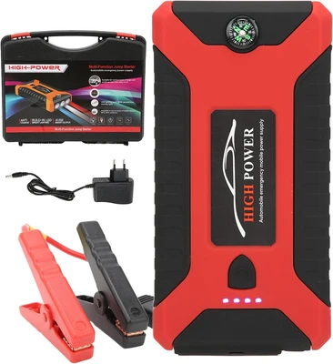 בוסטר התנעה לרכב 20000mAh חכם – סוללת גיבוי, פנס וחיבורי USB
